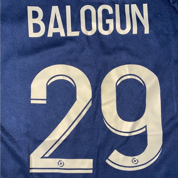 AS Monaco Kappa 2023/2024 Away Jersey Black Gold Large NWT #29 Balogun - Picture 3 of 8